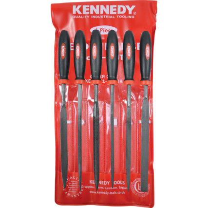 Kennedy KEN0316980K 16cm (6.1/2″) CUT 2 ASSORTED NEEDLE FILE SET-6PCE