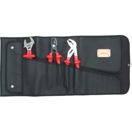 Kennedy KEN5930880K PVC/RAYON 12 ASSORTED POCKET 2-POUCH TOOL ROLL