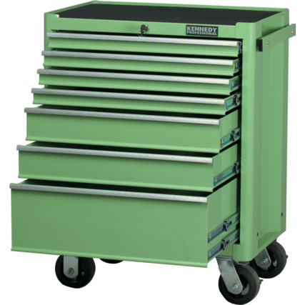 Kennedy KEN5945590K GREEN 7-DRAWER PROFESSIONAL ROLLER CABINET