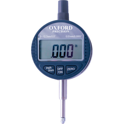 Oxford OXD3316010K 0-12.7mm/0.5″ DIGITAL INDICATOR 0.01mm/0.0005″