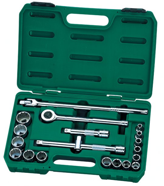 Sata 09087 20 Pc. 1/2″ Drive 6 and 12 Point SAE Socket Set