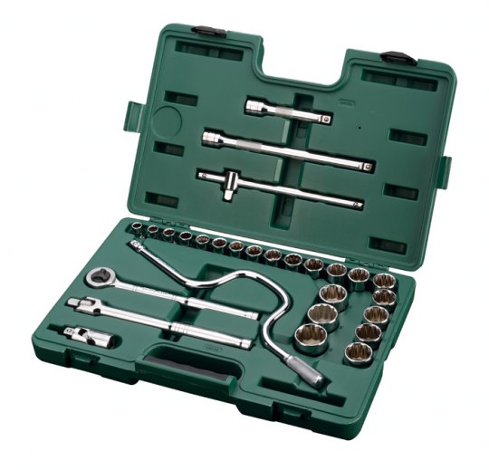 Sata 09090 28 Pc. 1/2″ Drive 12 Point Metric Socket Set