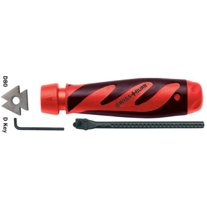 Swiss Burr SWT1095040D D HAND DEBURRING SET 3-PCE