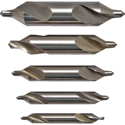 Swiss Tech SHR0259150K 5-12.50mm HSS CENTRE DRILL SET 5-PCE