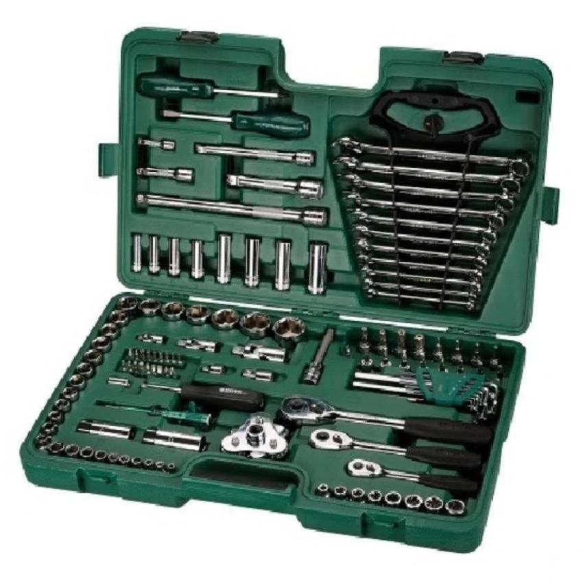 Sata 09014A 120 Pc. 1/4″, 3/8″ and 1/2″ Drive 6 Point Socket Set